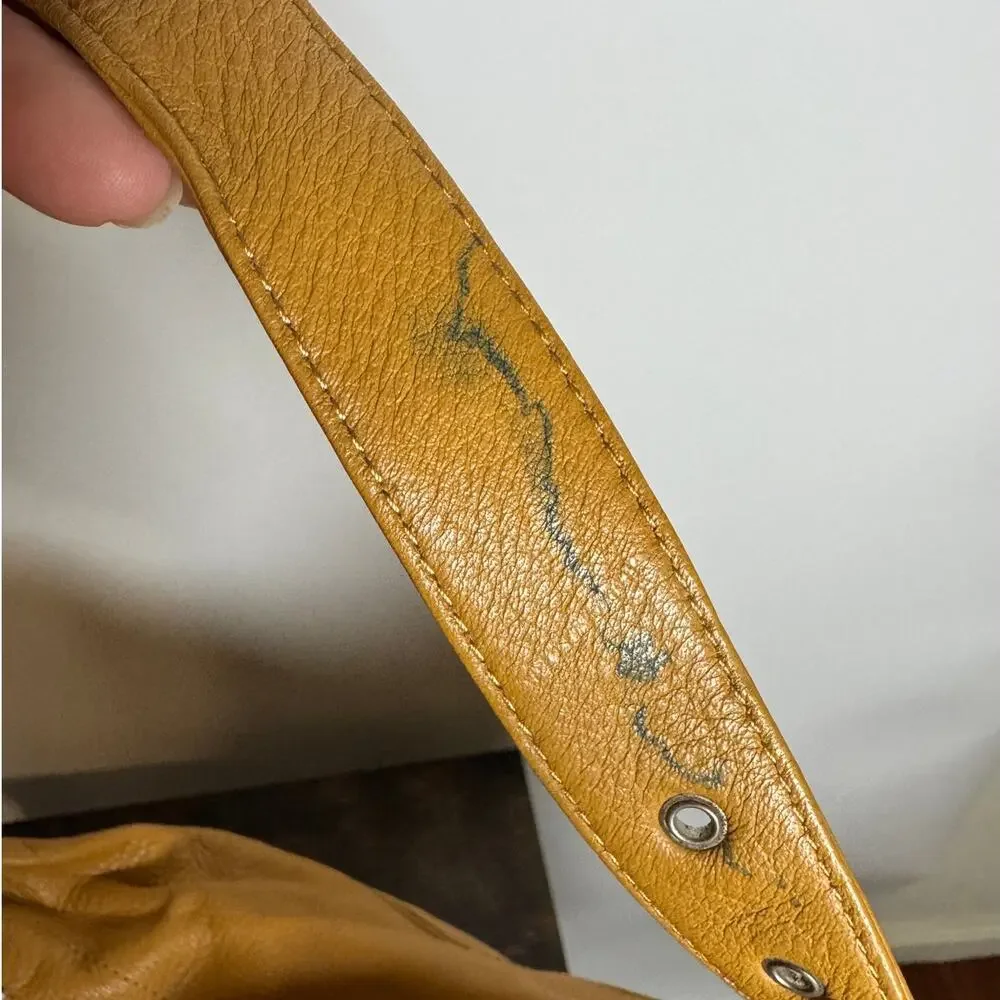 Stone Mountain Tan Brown Leather Boho Shoulder Bag - Picture 5 of 11
